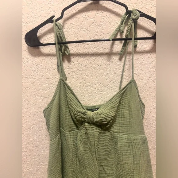 SHEIN Sage Green Tie-Strap Camisole - Picture 2 of 5